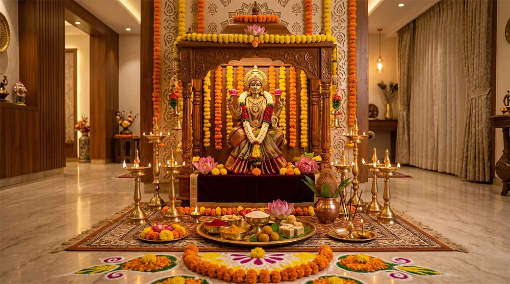 Lakshmi Puja at home